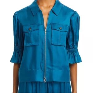Cinq a Sept Blue Sapphire Holly Cropped Jacket